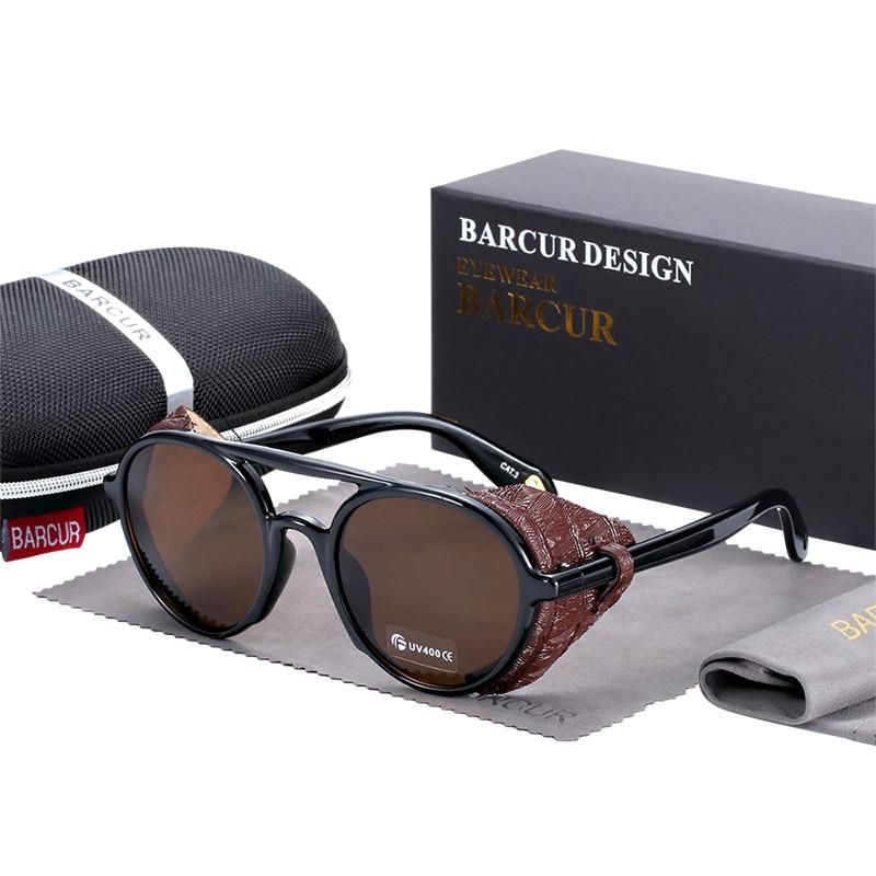 New Elegent Original Round Sunglasses Gradient Vintage Steampunk Goggles For Women and Men With UV400 Protection - SJB-DIAMOND ELITES