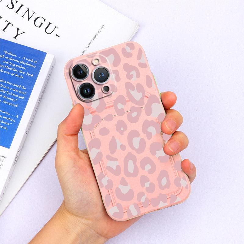 Charming Silicone Soft Anti-Scratch Cases For iPhone 13 Pro Max Case Silicone Wallet Card Holder Cover For iPhone 13 Mini 13ProMax 13Pro Flower Butterfly Beautiful Design Card Holder iPhone Case Stevvex
