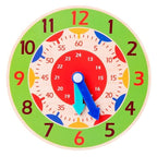 Children Montessori Wooden Clock Toys Hour Minute Second Cognition Colorful Clocks Toys for Kids Early Preschool Teaching Aids - SJB-DIAMOND ELITES