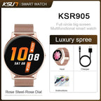 NEW Luxury Elegant Woman Bluetooth Android/ios Waterproof GPS Smart Watch With Touch Screen Sport Health Multifunctional Smart Watch - SJB-DIAMOND ELITES