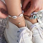 Luxury Bohemian Star Shell Ankle Bracelet Foot Jewelry Brecelet Simple Shell Anklets for Women Summer Style - SJB-DIAMOND ELITES
