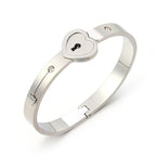 Fashion Concentric Lock Key Titanium Steel Stainless Steel Luxury Jewelry Bracelet and Necklace Couple Sets For Women - SJB-DIAMOND ELITES