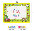 Magic Water Painting Drawing Mat & 2 Pens Doodle Board Coloring Books for Kids Children Educational Toys - SJB-DIAMOND ELITES