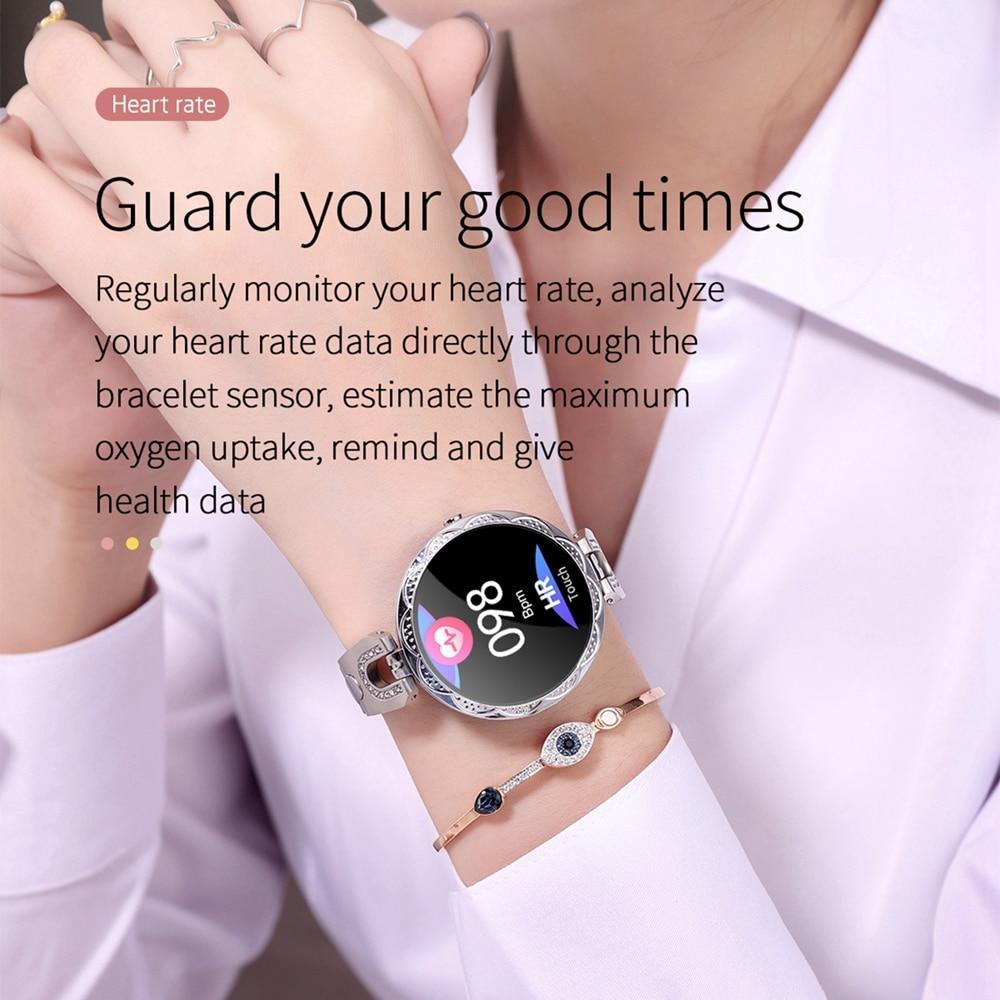 Fashion Women's Smart Watch Waterproof Wearable Device Heart Rate Monitor Sports Smartwatch For Women Ladies - SJB-DIAMOND ELITES