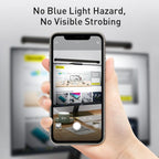 STEVVEX Screenbar LED Desk Lamp PC Computer Laptop Screen Bar Hanging Light Table Lamp Office Study Reading Light For LCD Monitor (Black) - SJB-DIAMOND ELITES