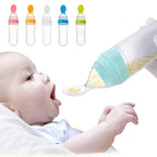Baby Feeding Bottle Squeeze Feeding Spoon Milk Bottle Baby Training Feeder Food Supplement For Baby