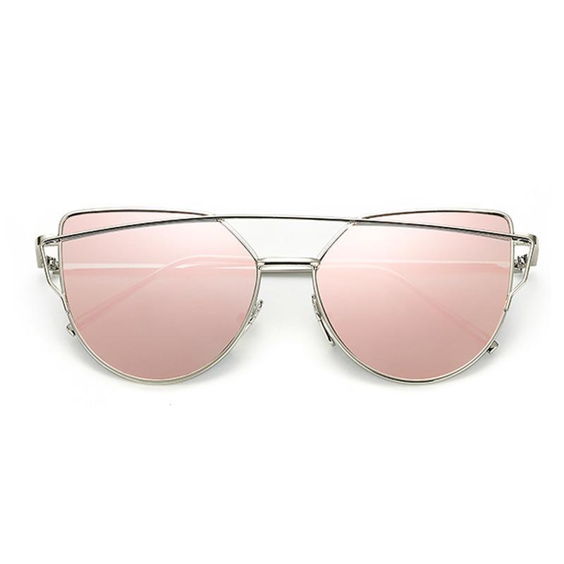 NEW  Stevvex Designer Cat eye Sunglasses For Women and Ladies in Vintage Metal Reflective Glasse Mirror Retro Oculos De Sol Gafas Style With UV 400 Protection - SJB-DIAMOND ELITES