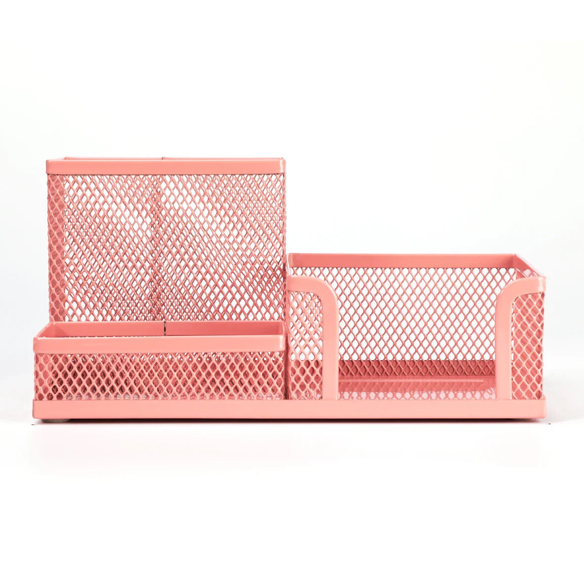 Mesh Desk Organizer Metal Office Storage Box with Compartment Stationery Holder Office Supplies Lootquake LLC