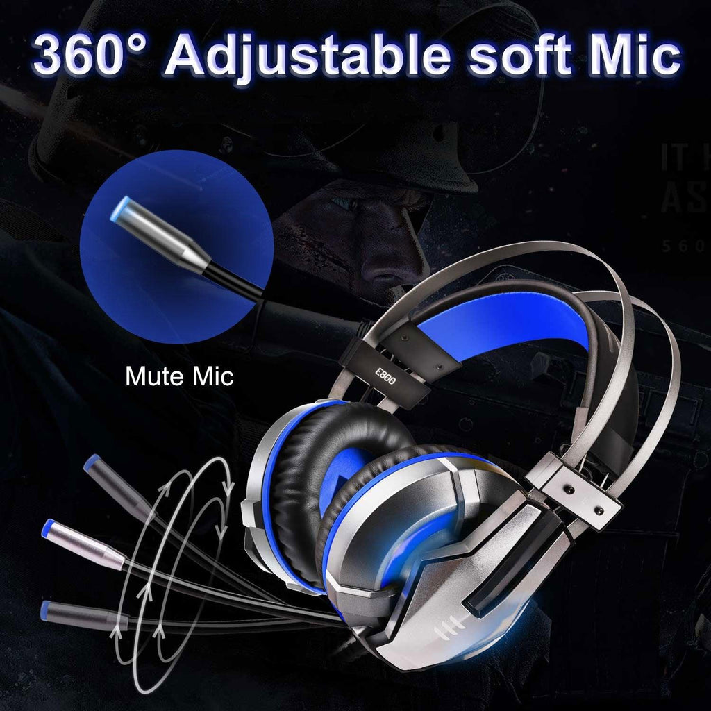 NEW Trend  Gaming Headset Gamer Ear Wired Headphones for Smartphone/PS4/PC/Xbox with Retractable Rotate Microphone and LED Light - SJB-DIAMOND ELITES