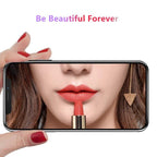Glue Anti Scratch Mirror Screen Protector Tempered Glass For iphone 13 12 11 Pro XS Max X XR 7 8 Plus Makeup Mirror Tempered Glass for Iphone 11 12Pro 13pro Max Mirror Screen Protectors
