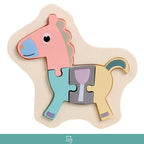 Wooden Children Colorful Animal Stevvex Puzzle for Toddler Creative Puzzle Early Educational Toys for Boys and Girls 2-4 - SJB-DIAMOND ELITES