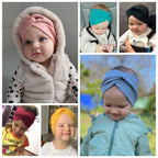 Modern Baby Girl Headband Autumn Winter Twist Knot Hair Band Knit Cotton Elastic Headbands Turban