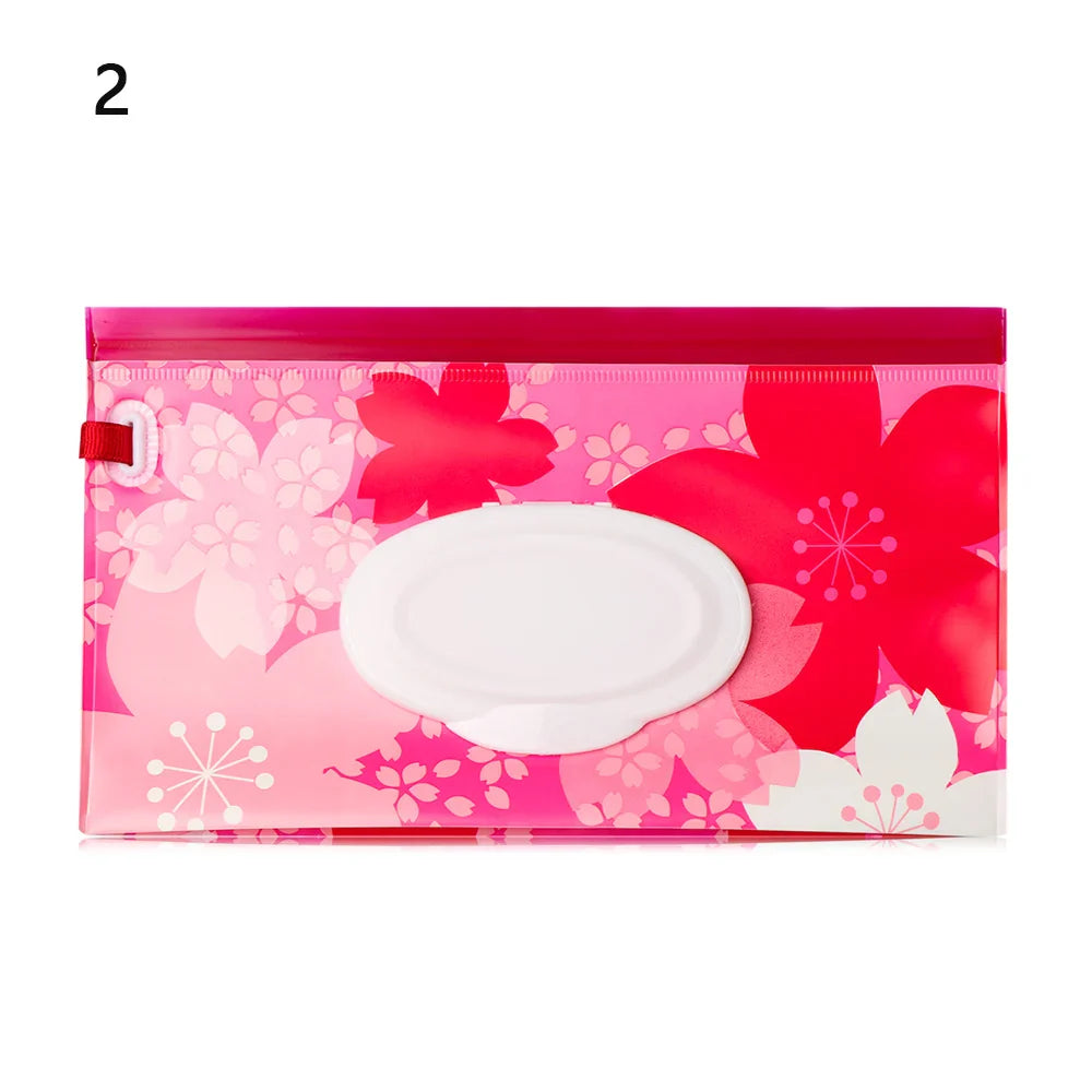 NEW Portable EVA Baby Wet Wipe Holder Case Reusable Refillable Wet Wipe Bag Tissue Box Snap-Strap Cosmetic Pouch Home Storage Lootquake LLC