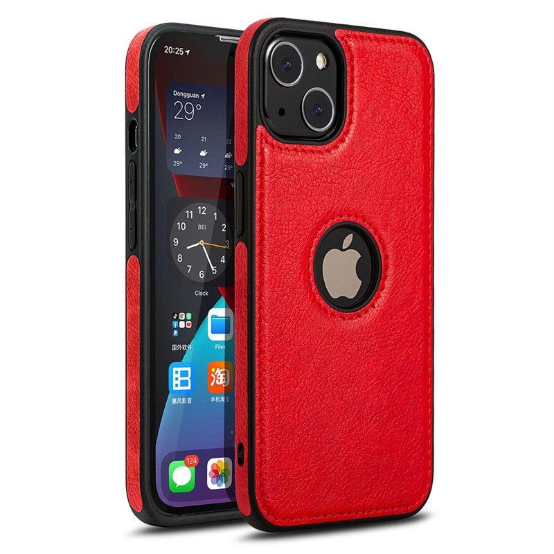 Ultra Thin Slim Leather Phone Case For iPhone 13 Pro Max 12 Pro Max 14 Shockproof Bumper Soft Business Back Cover Back Cover Case Shockproof Camera and Screen Protection PU Leather Case for iPhone Stevvex