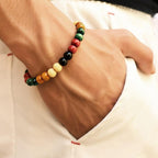 Lava Stone Men Wrist  Bracelet Natural Moonstone Bead Tibetan  Chakra Diffuser Bracelets For Men Jewelry Cool Gifts - SJB-DIAMOND ELITES