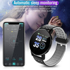 New Bluetooth Smart Watch For Men and Woman With Multifunction Blood Pressure Smartwatch  Sport Tracker Band For Android IOS and WhatsApp Connection - SJB-DIAMOND ELITES
