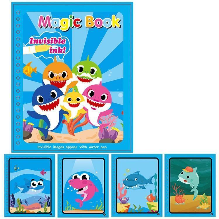 1pcs Magical Book Water Drawing Coloring Cartoons Books Doodle Pen Painting Drawing Board For Kids Toys Birthday Gift - SJB-DIAMOND ELITES