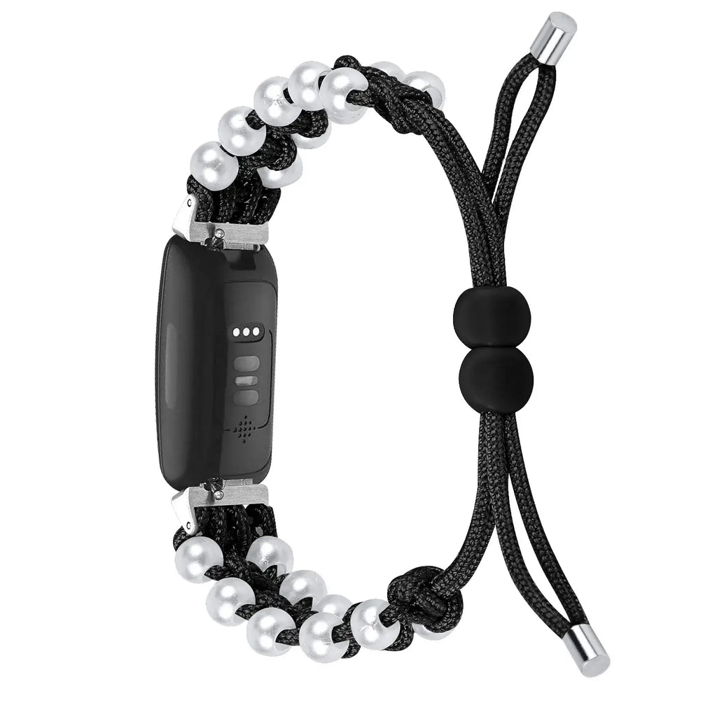 Fitbit Inspire 3, 2, 1, HR Braided Bead Band - Stylish Strap