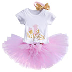Unicorn Party Dresses For 1 Year Baby Girl Birthday Outfits FOr 1st Birthday Party