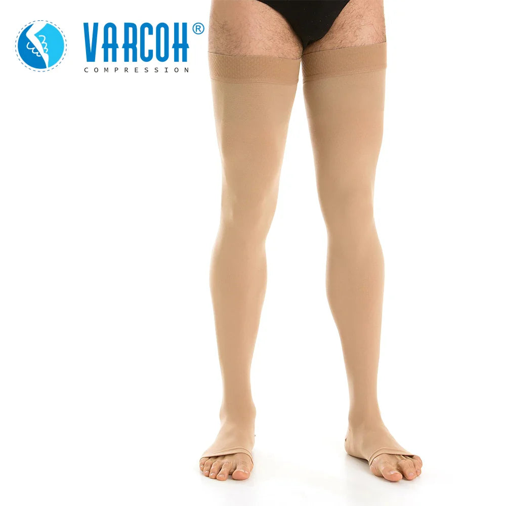 Compression Stockings Men Women,Open Toe,20-30 mmHg Graduated Support Socks DVT,Maternity,Pregnancy,Varicose Veins,Shin Splints Lootquake LLC