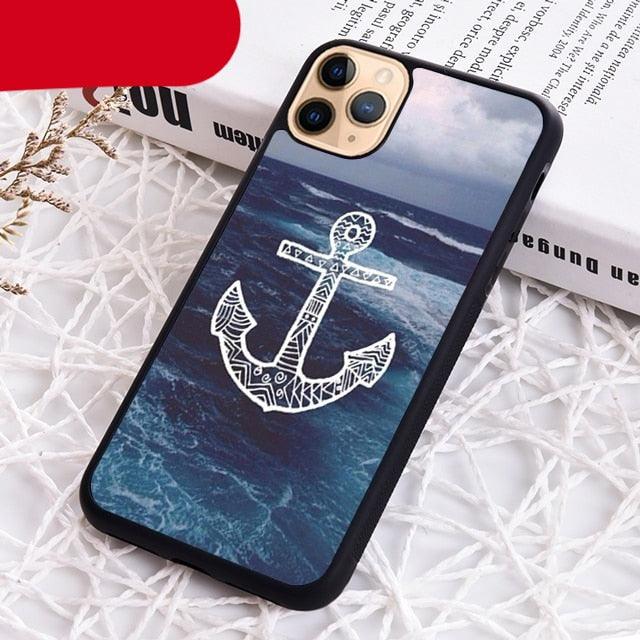 Blue Boat Anchor Printing Drawing Protection Phone Case For Iphone 14 Se 6 7 8 Plus Xr Xs 11 12 13 Pro Max Galaxy S21 22 Silicone Case Toy Story Protective Cover For Iphone Stevvex