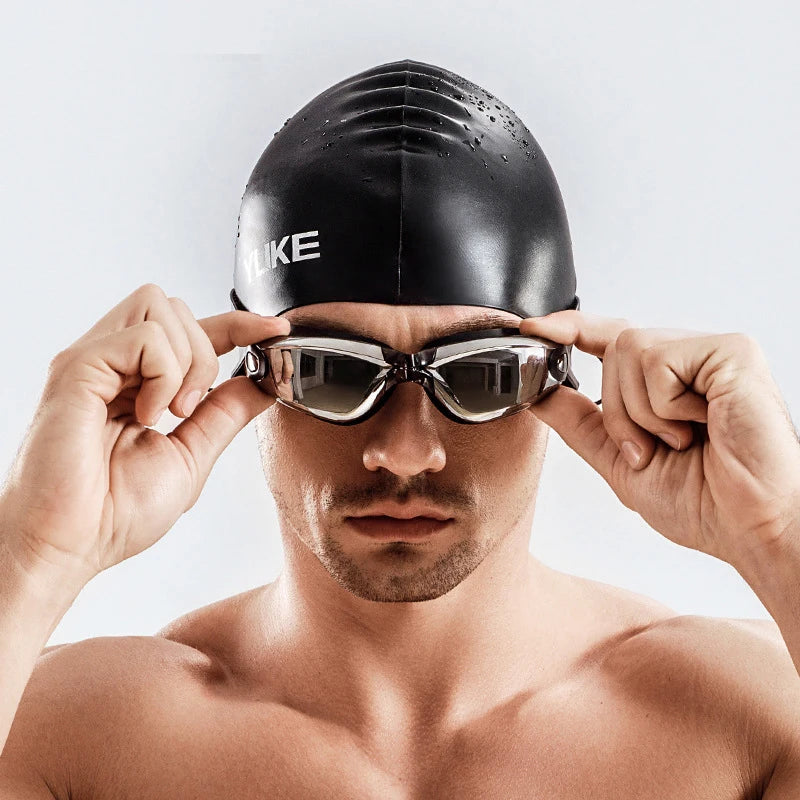 Men Swim Shorts Waterproof Goggles & Ear-plug Cap - SJB-DIAMOND ELITES