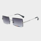 Fashion Rimless  Women Trendy Small Rectangle Sunglasses With High Quality metal frame And UV400 Protection - SJB-DIAMOND ELITES