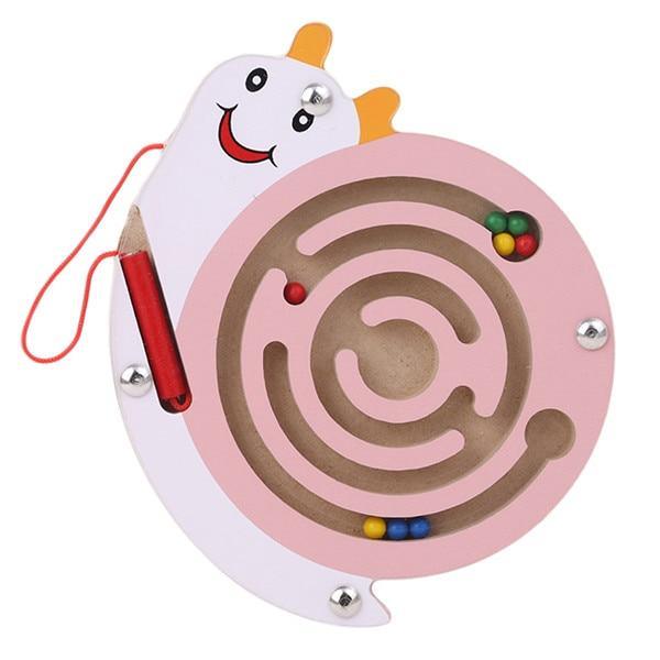 Children Magnetic Maze Toy Kids Wooden Puzzle Game Toy Kids Early Educational Brain Teaser Wooden Toy Intellectual Stevvex Board - SJB-DIAMOND ELITES
