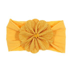Cute 1PCS Baby Girls Lotus Flower Nylon Headband Knot Elastic Newborn Toddler Headwraps Kids Hair Accessories Gifts