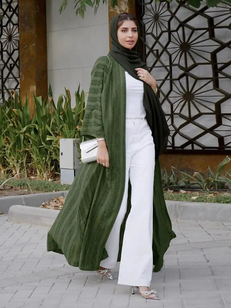 Ramadan Eid Mubarak Kaftan Robe Kimono Femme Musulmane Open Abaya Dubai Turkey Islam Muslim Long Dress For Women Pakistan Caftan