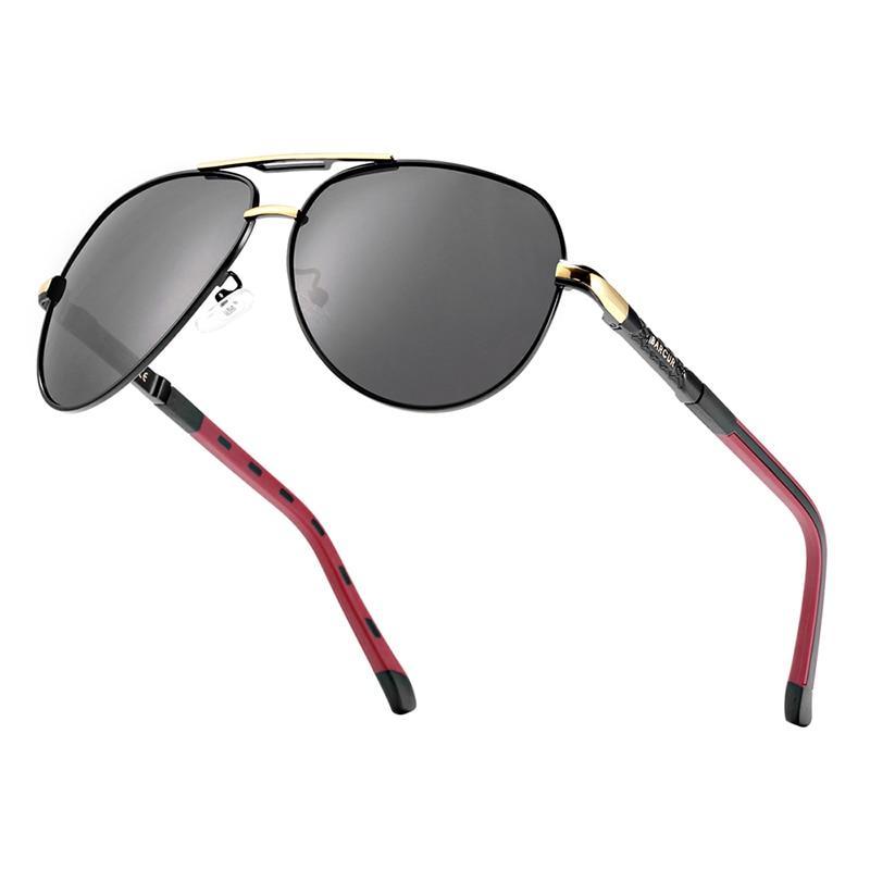 Retro Vintage Elegant Luxury Business High Quality Men  Polarized Aviation Pilot Retro Classic Sunglasses With UV400 Protection - SJB-DIAMOND ELITES