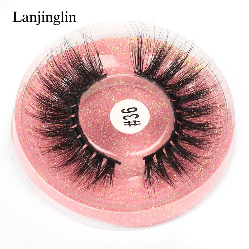 4/100 Pairs Wholesale Fake Lashes 3D Mink Eyelashes Fluffy Dramatic Lashes Cruelty Free False Eye lashes Makeup Tools maquillaje Lootquake LLC