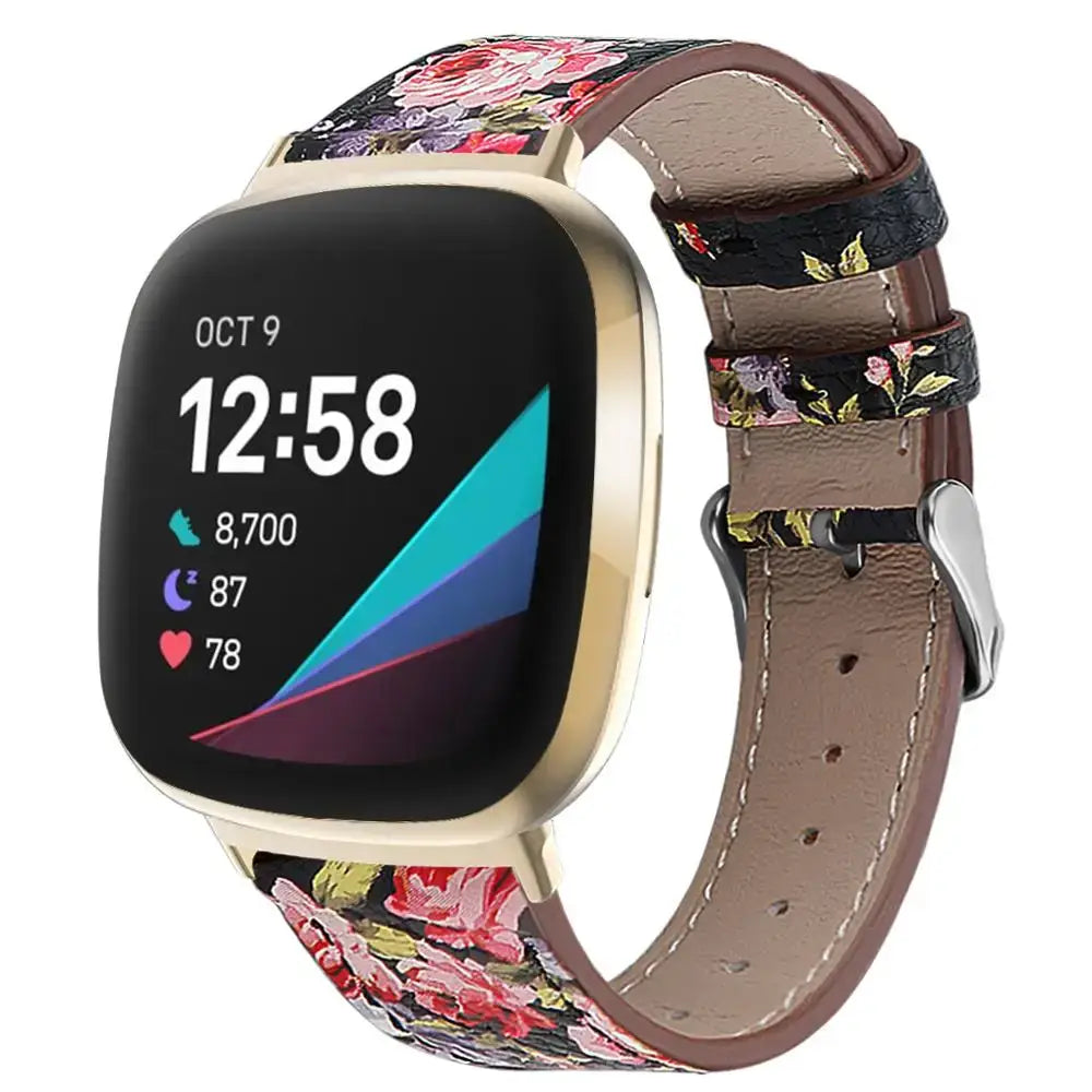 Fitbit Versa & Sense Leather Band - Durable Stylish Design - SJB-DIAMOND ELITES