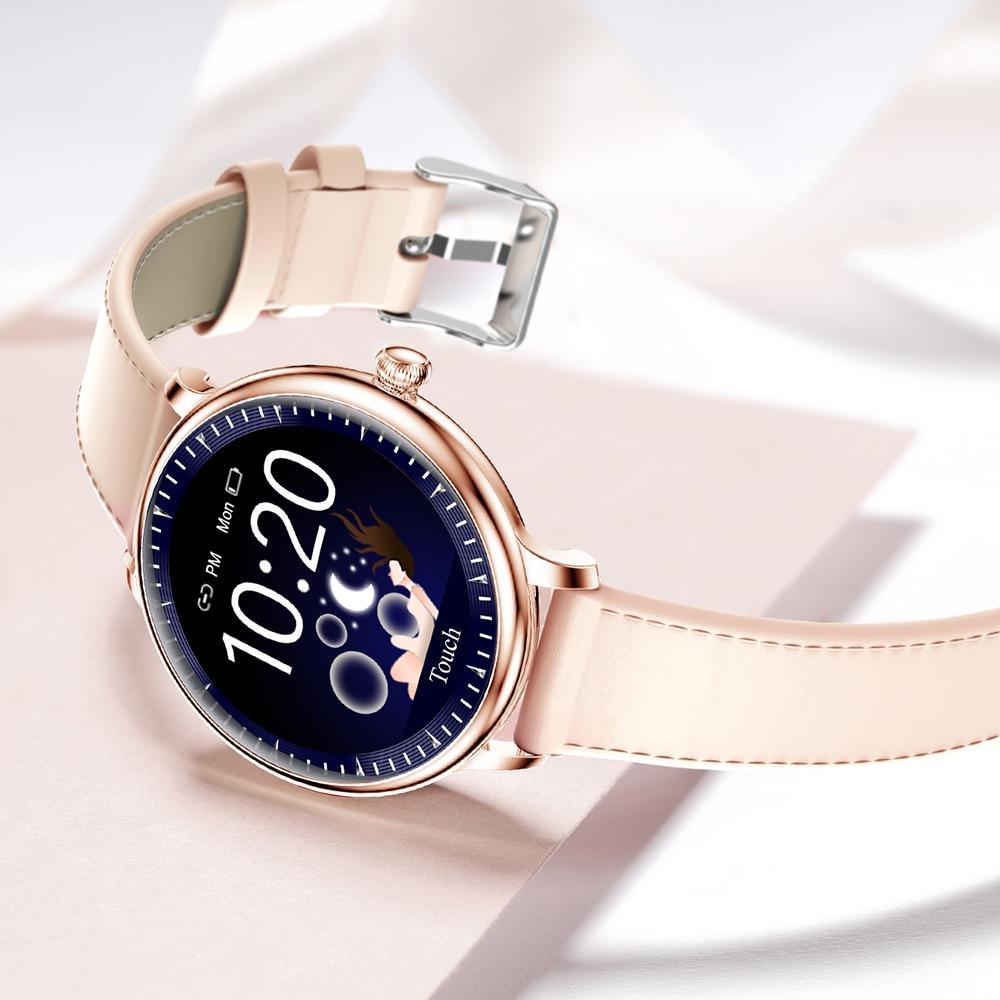 Luxury Modern Stylish Women Smart Watch With Round Screen Smartwatch For Girl Woman and Ladies With Heart Rate Monitor Compatible For Android and IOS Sistems - SJB-DIAMOND ELITES