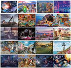 Puzzle 1000 Pieces AdultPaper Puzzle For Educational Toys 1000 Pieces New Puzzle World Popular Travel Desitnation  Toy For Children Great for Gift - SJB-DIAMOND ELITES