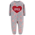Home Love Romper Fleece Jumpsuit For Newborn Baby Boys And Baby Girl  New Born Baby Clothes