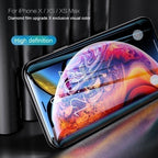 500D Curved Protective Glass For iphone SE 2020 6 6S 7 8 Plus Tempered Glass Film on iPhone X XR 11 Pro XS Max Screen Protector Anti-Fingerprint Tempered Glass Film Full Screen Case Friendly Bubble Free for iPhone Stevvex