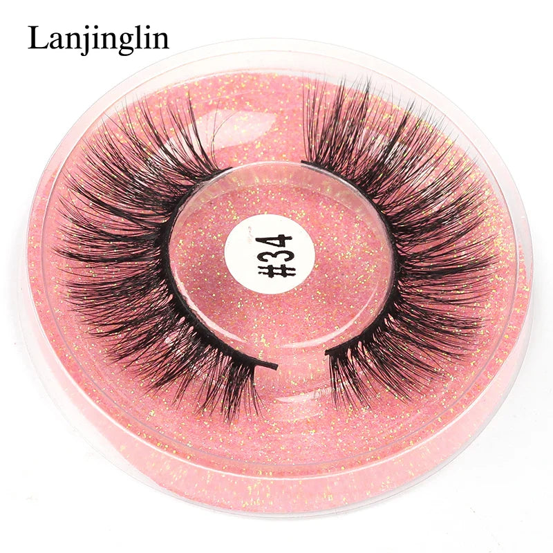 4/100 Pairs Wholesale Fake Lashes 3D Mink Eyelashes Fluffy Dramatic Lashes Cruelty Free False Eye lashes Makeup Tools maquillaje Lootquake LLC