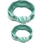 Modern  Mother & Baby Headbands Kids Girl Bow With Rabbit ear Print Floral Hair Bands Parent-Child Hair Accessories