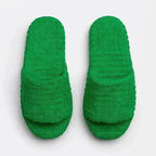 2021 Flat Furry Slippers Thick Sole Open Toe Women Slides