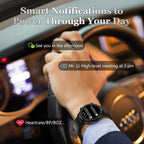 Modern Full Round Touch Display Smart Watch for Men In Business Luxury Style With IP68 Waterproof Protection and Heart Rate Blood Pressure Monitor 5 Days Standby Smartwatch - SJB-DIAMOND ELITES