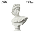 Mini Plaster Statue Greek Mythology Celebrities Famous Sculpture Figurine Drawing Practice Gypsum Bust Portraits Lootquake LLC