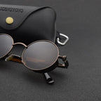 Luxury Popular Retro  Gothic Steampunk Polarized Men and  Women Brand Designer Vintage Round High Quality Metal Frame Sunglasses With UV400 Protection - SJB-DIAMOND ELITES