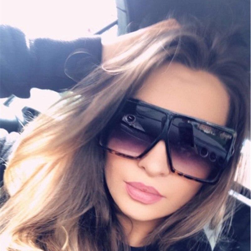 Oversized Modern Luxury Big Frame Square Women Sunglasses New Brand Designer With UV400 Protection Sunglasses oculos masculino - SJB-DIAMOND ELITES