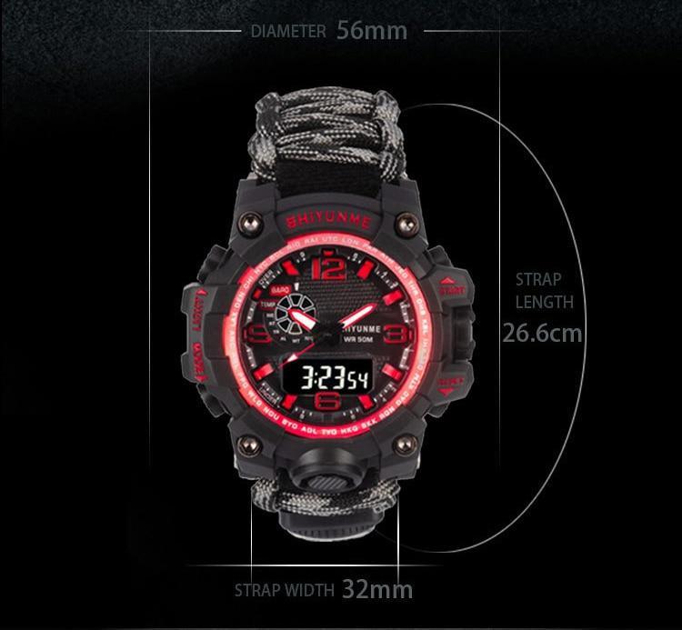 Survival Men Sports Watch With Outdoor Compass In Top Luxury Brand G Style Military Digital Watches Waterproof 50M relogio masculino - SJB-DIAMOND ELITES