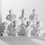 Mini Plaster Statue Greek Mythology Celebrities Famous Sculpture Figurine Drawing Practice Gypsum Bust Portraits Lootquake LLC