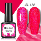 UR SUGAR 7.5ml Nude Glitter Color Gel Nail Polish Winter Warm Color Series Semi-permanent Varnish Professionals Manicure