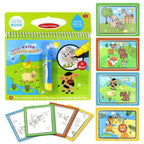 Reusable Magic Water Drawing Book With Pen Coloring Painting Book Drawing Board Juguetes Education Learning Toys for Children - SJB-DIAMOND ELITES