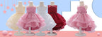 Luxury Elegant Handamde Girls Baby Dresses Lace Tulle Baptism Dresses for  Party and  Wedding Baby Clothing Dress