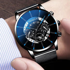 Men's Watch Stainless Steel Calendar Quartz Wristwatch Men Sports Watch Clock Geneva Clock hours For Mens and Boys - SJB-DIAMOND ELITES